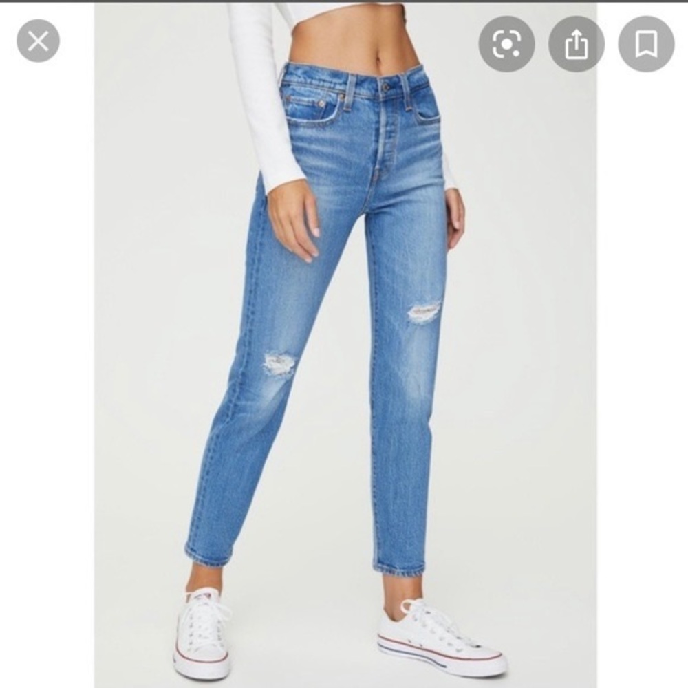 NWT Levi’s wedgie jeans Charleston breeze medium wash 228610059 size 27